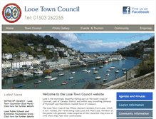 Tablet Screenshot of looetowncouncil.gov.uk